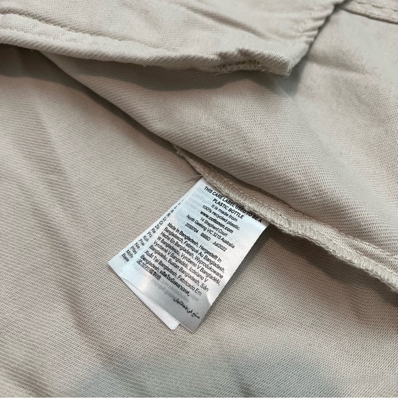 NWT Cotton On Cream and Brown Oversized Lightweight Jean Jacket XS/SMALL - Picture 6 of 9